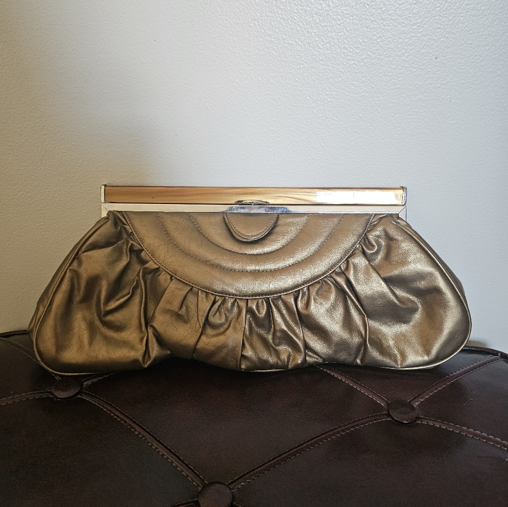 Bronze Y2K Oversized Clutch